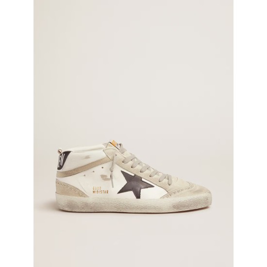 Men's Mid Star white with black star