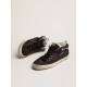 Men's Mid Star in nubuck with black leather star and silver flash