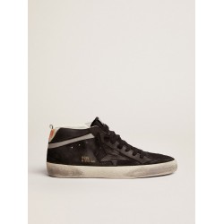 Men's Mid Star in nubuck with black leather star and silver flash