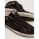 Men's Mid Star in nubuck with black leather star and silver flash