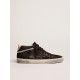 Men's Mid Star in nubuck with black leather star and silver flash