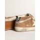 Men's Mid Star in tobacco-colored suede with white leather star