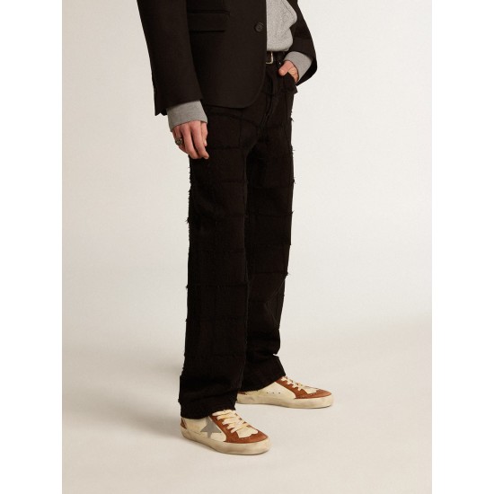 Mid Star LTD with gray leather star and beige cotton flash