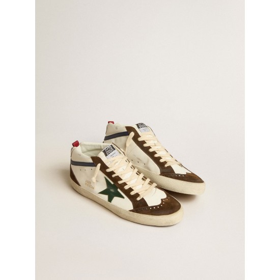 Mid Star with green leather star and blue leather flash