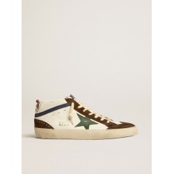 Mid Star with green leather star and blue leather flash