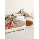 Men's Mid Star in dove gray suede with red leather star