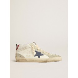 Men's Mid Star LTD with blue leather star and white nappa leather flash
