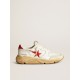 Men's Running Sole with leather star and heel tab with red print