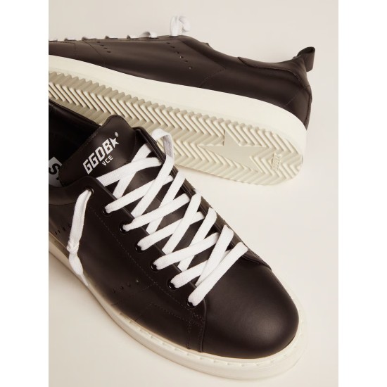 Men's Starter in leather with star printed on the heel tab