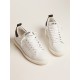 Starter sneakers in white leather with black leather heel tab