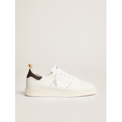 Men's Starter in white naplack with painted leather heel tab