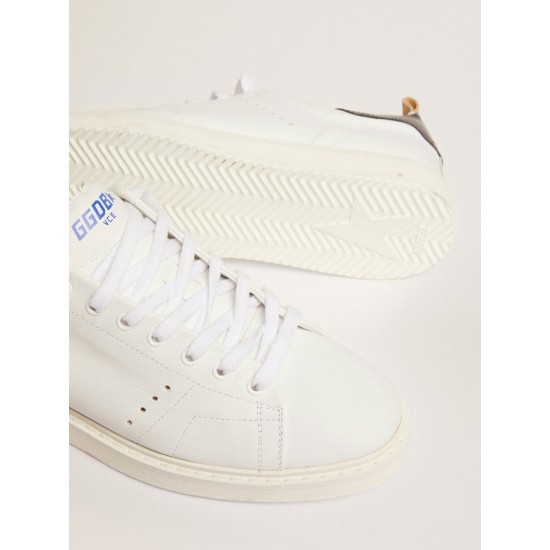 Men's Starter in white naplack with painted leather heel tab