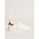 Men's Starter in white naplack with painted leather heel tab