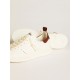 Men’s Starter in white leather with burgundy nubuck heel tab