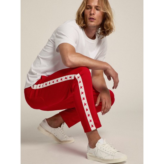 Men's Stardan in white leather