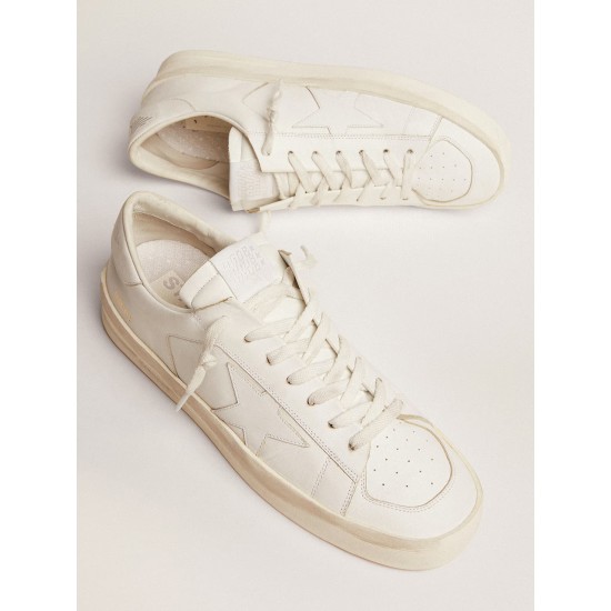 Men's Stardan in white leather