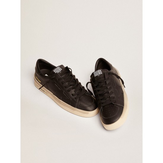 Men's Stardan in total black leather