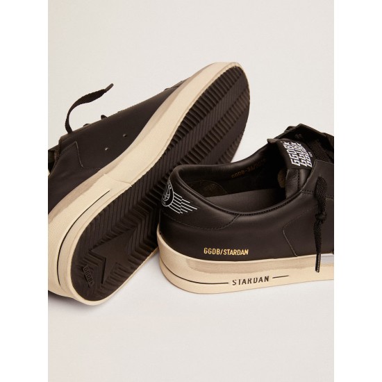 Men's Stardan in total black leather