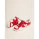 Men's Stardan in white and red leather