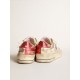 Stardan LAB sneakers in white leather and mesh with red laminated leather star