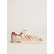 Stardan LAB sneakers in white leather and mesh with red laminated leather star
