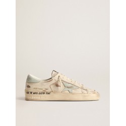 Men's Stardan LTD with aqua-green nappa leather star and heel tab