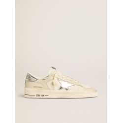 Men's Stardan in nappa leather with silver mirror-effect star and heel tab