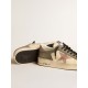 Men's Stardan LTD in gray leather with a pink leather star and heel tab