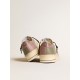 Men's Stardan LTD in gray leather with a pink leather star and heel tab