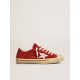 Men's V-Star LTD in dark red suede with silver star and heel tab