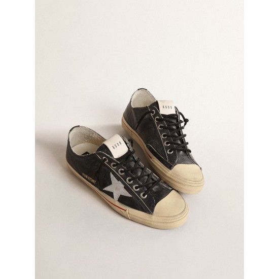 V-Star LTD in blue leather with silver metallic leather star