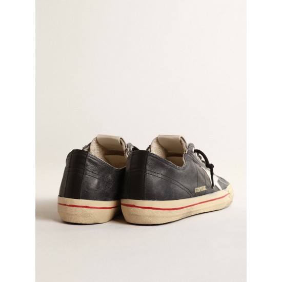 V-Star LTD in blue leather with silver metallic leather star