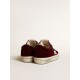 Men’s V-Star LTD in burgundy velvet with white leather star