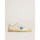 V-Star in white leather with light blue leather star