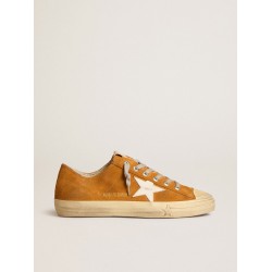 Men's V-Star LTD in camel suede with a milk-white leather star