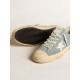 V-Star in silver-blue suede with white leather star