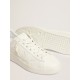 Men's Purestar in white leather with tone-on-tone star