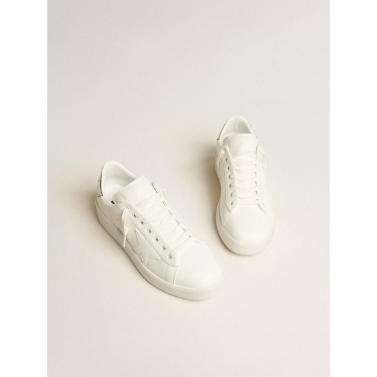 Men’s bio-based Purestar with white star and mirror-effect heel tab