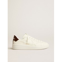 Purestar with white star and burgundy lizard-print heel tab