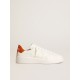 Men's Purestar with white leather star and orange heel tab