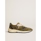 Men’s Dad-Star in suede and mesh with black leather star and heel tab