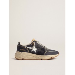 Running Sole in blue nylon with white printed star