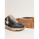 Running Sole in blue nylon with white printed star