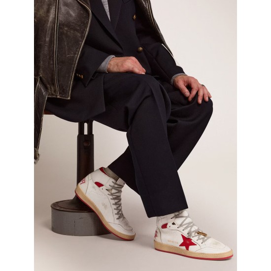 Men's Sky-Star with signature on the ankle and red inserts