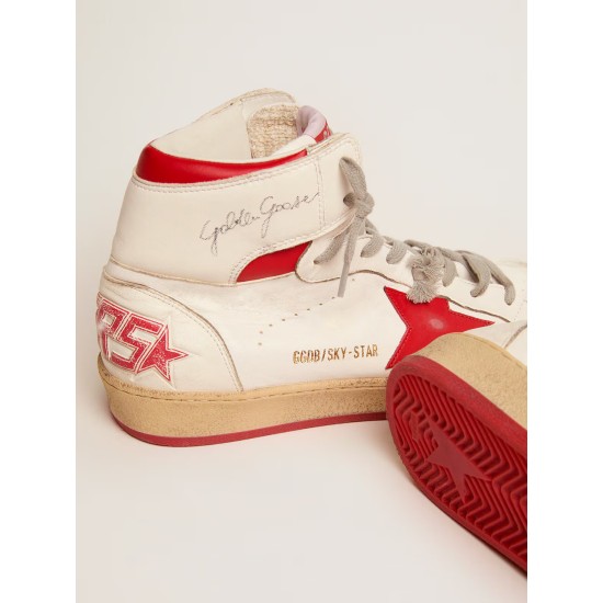 Men's Sky-Star with signature on the ankle and red inserts