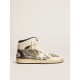 Men’s Sky-Star LAB in zebra nappa with textured silver leather star
