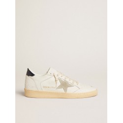 Ball Star with ice-gray suede star and blue leather heel tab