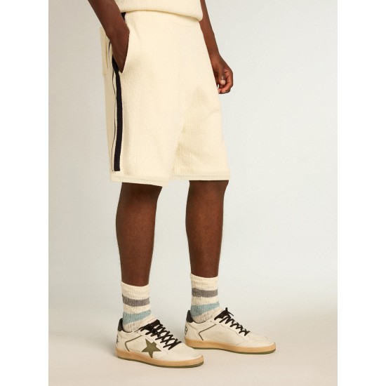 Men's Ball Star LTD in nappa leather with canvas star and black leather heel tab