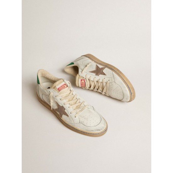 Ball Star LTD with sand mesh star and green leather heel tab
