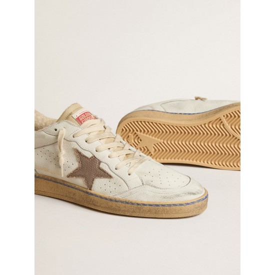 Ball Star LTD with sand mesh star and green leather heel tab